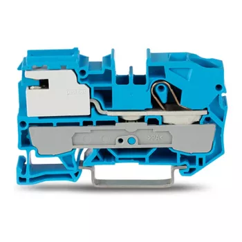 WAGO Borne de seccionamiento de neutro 10 mm² 1 conductor azul