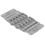 WAGO 221-2505 Soporte de montaje con alivio de tracción, 5 vías, gris