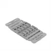 WAGO 221-2505 Soporte de montaje con alivio de tracción, 5 vías, gris