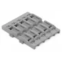 WAGO 221-2525 Adaptador de montaje para bornes de conexión de la serie 221, pack de 5, gris
