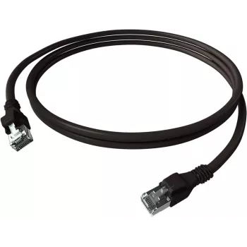 EasyLan CPP1OSASAS0020 Cable de parcheo DualBoot Push Cat.6A S/FTP negro 2,0m