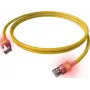EasyLan DualBoot cable de conexión LED RJ45 S/FTP Cat.6A (Class EA) con conector saCon, LSOH, amarillo, 7,5 m