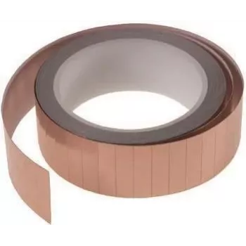 EasyLan CZCUBR15 rollo de cinta de cobre 1500 unidades - cinta conductiva autoadhesiva para toma de tierra y apantallamiento