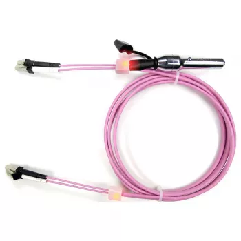 EASYLAN OM4 cable de parcheo de fibra óptica 10 m LC dúplex a SC dúplex LSZH violeta