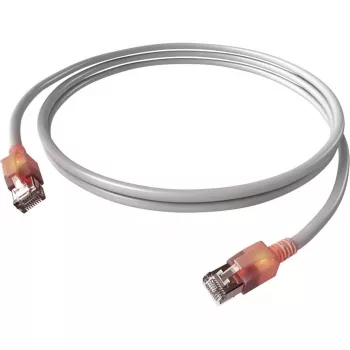 EasyLan DualBoot LED cable de parcheo RJ45 S/FTP Cat.6A (Class EA) con conector saCon - LSOH - gris - 0,5 m