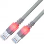 EasyLan Cat.6 Class E S/FTP LSOH cable de parcheo gris 20 m - DualBoot LED cable de parcheo RJ45 S/FTP