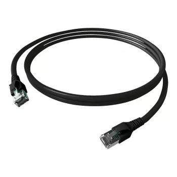 EasyLan FlexBoot cable de red Cat.6A S/FTP, negro 1,50m