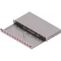 ZVK EasyLan panel de distribución de fibra óptica Basic LSB0B224 Grade C 1U 12 puertos 12x LC-Duplex OM4