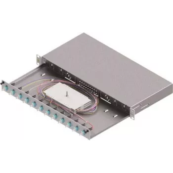 ZVK Easylan cassette de empalme de fibra óptica Basic SB0012481HE 12x LC-Duplex estándar OM3 extraíble - panel de parcheo de fibra óptica