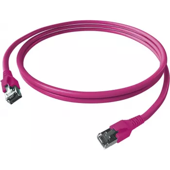 EasyLan Cable de parcheo FlexBoot Cat.6A S/FTP, violeta, 3,0 m