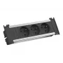 Bachmann Kapsa S 3xUTE cable alargador 2,0m CEE7/7 negro