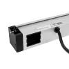 Regleta de enchufes Bachmann DESK Rail con 2 tomas Schuko y 2 puertos de carga USB, cable de 2 m, plata/negro