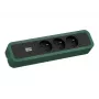 Bachmann PRIMO 2 3xUTE 2,0 m 350.224 CEE 7/7 RAL 6028 verde pino regleta de enchufes