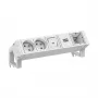 Bachmann DESK2 blanco 2x UTE 1x interruptor 1x CM 0,2 m RAL9010