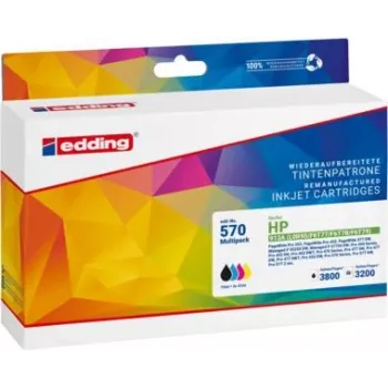 EDDING cartucho de tinta 18-570 compatible HP 913A negro/cian/magenta/amarillo pack de 4