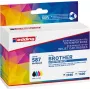 Edding pack combinado de cartuchos de tinta compatibles negro, cian, magenta, amarillo - sustituye a Brother LC-3219XL serie (pack de 4)