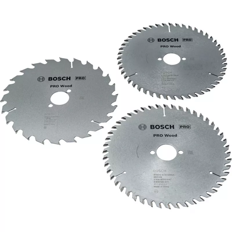 BOSCH Power Tools PRO Hoja de sierra circular para madera 190 mm (pack ventaja de 3)