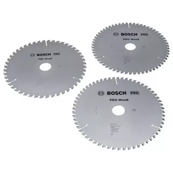 BOSCH POWERTOOLS PRO Hoja de sierra circular para madera 216 mm (pack promocional de 3)