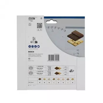 BOSCH POWERTOOLS PRO Hoja de sierra circular de batería para madera 165 mm (pack promocional de 2)