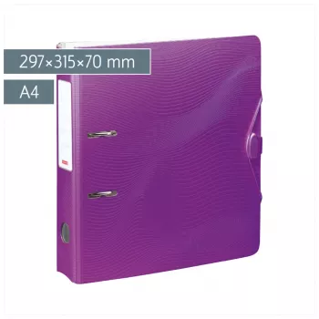 BRUNNEN WAVE archivador de palanca lila plástico 7,0 cm DIN A4