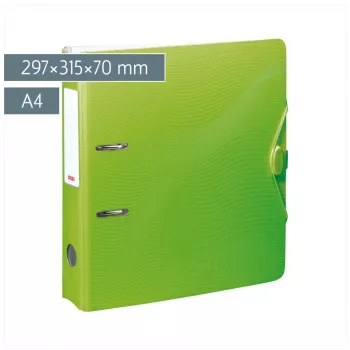 BRUNNEN WAVE archivador de palanca kiwi verde plástico 7 cm DIN A4