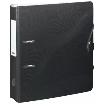 BRUNNEN WAVE archivador de palanca Onyx Black plástico 7,0 cm DIN A4