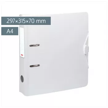 BRUNNEN WAVE archivador de palanca blanco plástico 7,0 cm DIN A4