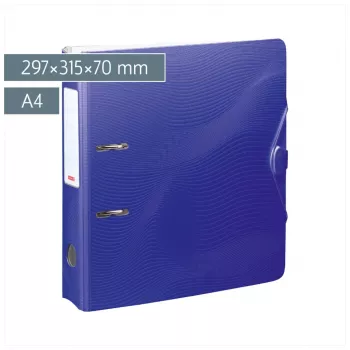 BRUNNEN WAVE archivador de palanca A4 70 mm azul plástico