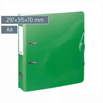 BRUNNEN WAVE archivador de palanca verde plástico 7,0 cm DIN A4