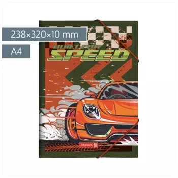 BRUNNEN Fast Wheels Carpeta de documentos A4 Rojo/Verde