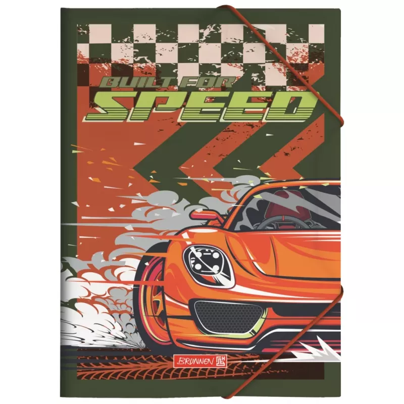 BRUNNEN Fast Wheels Carpeta de documentos A4 Rojo/Verde