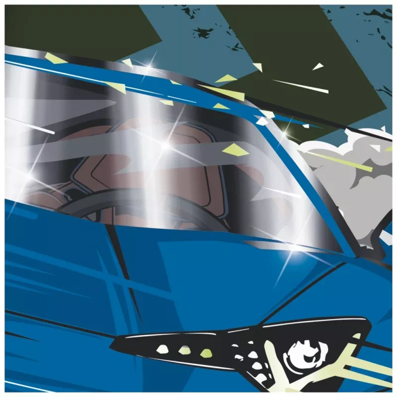 Brunnen Fast Wheels carpeta de anillas, azul