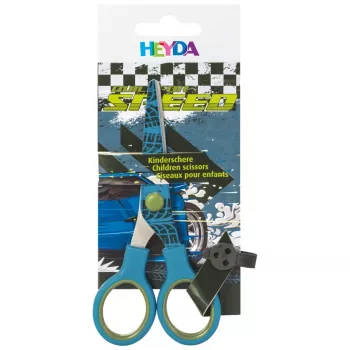 BRUNNEN Fast Wheels Tijeras infantiles Azul/Verde 13,0 cm