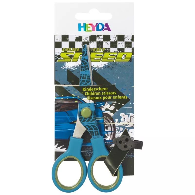 BRUNNEN Fast Wheels Tijeras infantiles Azul/Verde 13,0 cm