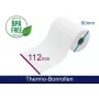 ARTDEV Rollo térmico - 112 80 25 B/D/K blanco aprox. 70 m