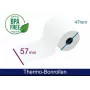 ARTDEV Rollo térmico 57x47x12 mm 25 m 48 g/m² con texto de domiciliación impreso