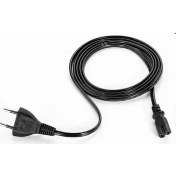 ARTDEV Cable de alimentación enchufe euro a IEC C7 Figure-8 negro 2 pines 1,8m