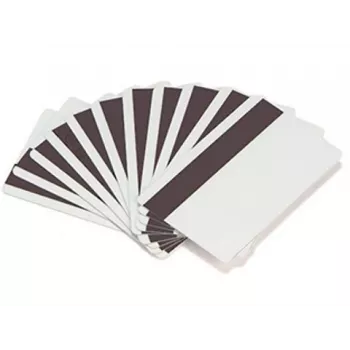 ARTDEV Tarjeta de PVC en blanco - 30mil 0,76mm con banda magnética Hi-Co sin programar - blanca