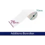 ARTDEV rollo de papel autocopiativo de 2 capas 76mm x 25m blanco/amarillo para impresoras de impacto