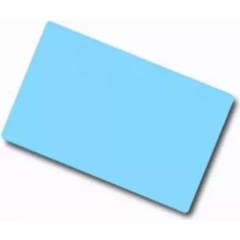 ARTDEV tarjeta de PVC en blanco – 86 x 54mm 30mil 0,76mm azul claro