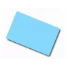 ARTDEV tarjeta de PVC en blanco – 86 x 54mm 30mil 0,76mm azul claro