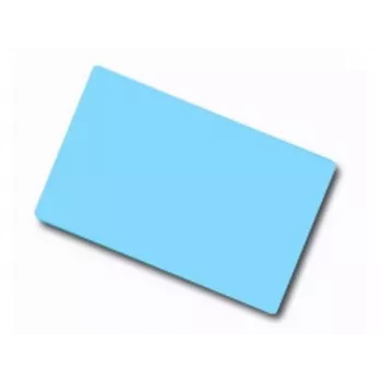 ARTDEV tarjeta de PVC en blanco – 86 x 54mm 30mil 0,76mm azul claro