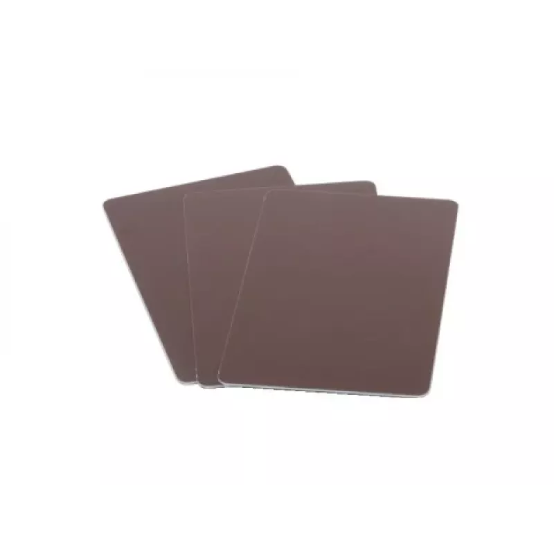 ARTDEV Tarjeta de plástico - 86 x 54 mm 30 mil 0,76 mm en blanco - marrón