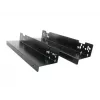 ARTDEV kit de soporte bajo mesa DRW-HLD-3000 negro acero en forma de L para regletas de enchufes, mini-PC, router