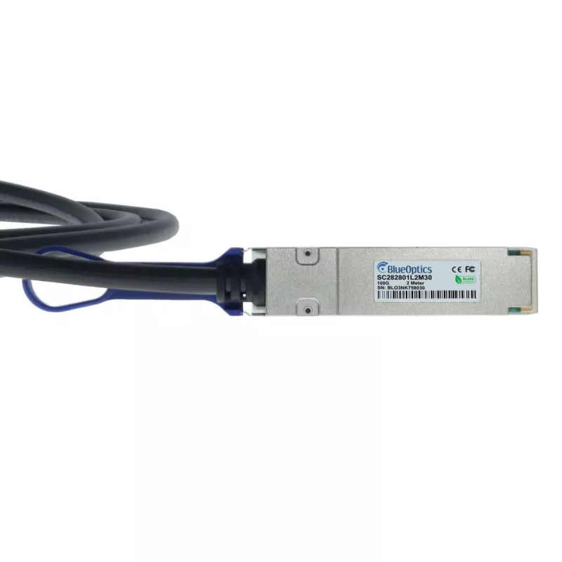 BlueOptics E100G-QSFP-QSFP-P-0301 Cable Twinax de cobre pasivo DAC QSFP28 3m compatible BlueLAN