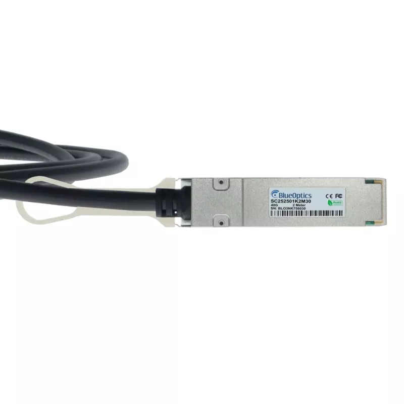 BlueOptics Ruckus 40G-QSFP-C-0501 Compatible BlueLAN DAC QSFP+ 5m Cable de Cobre Pasivo