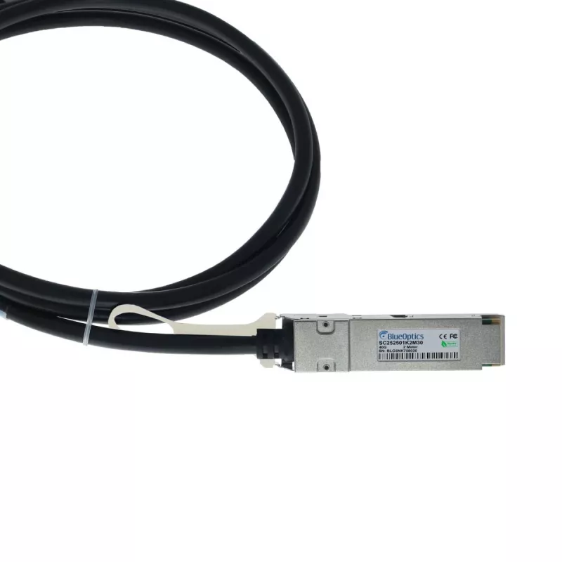 BlueOptics Ruckus Compatible 40G QSFP+ a QSFP+ Cable de Cobre Direct Attach Pasivo 5m (SC252501K5M28)