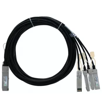 BlueOptics Ruckus Compatible BlueLAN Cable Breakout Direct Attach Copper Pasivo QSFP+ a 4x SFP+, 0,5 m, 40GbE