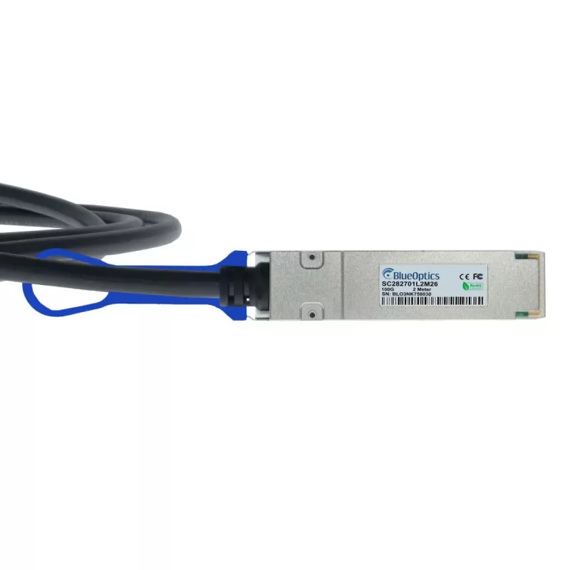 BlueOptics 100G-Q28-S28-C-0201 Compatible BlueLAN Cable Direct Attach Copper QSFP28 2m