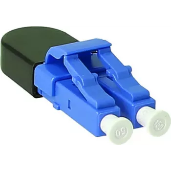 BlueOptics Adaptador loopback LC dúplex monomodo SM 9/125µm férula de cerámica azul